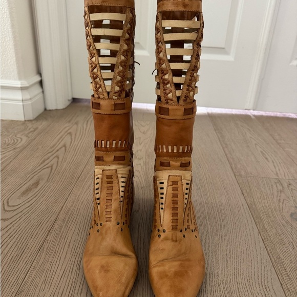 Vintage LJ Simone Montery leather boots size 10 - Picture 6 of 12